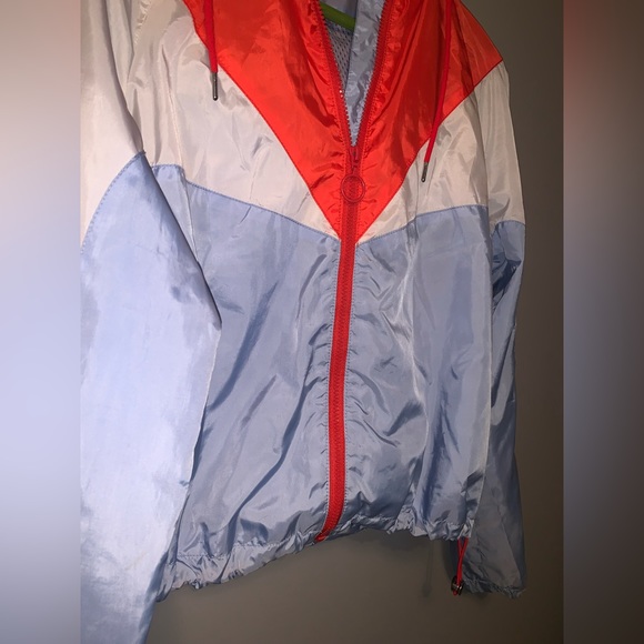 Neon Blue and Orange H&M Lightweight Athletic Jacket - Picture 4 of 8